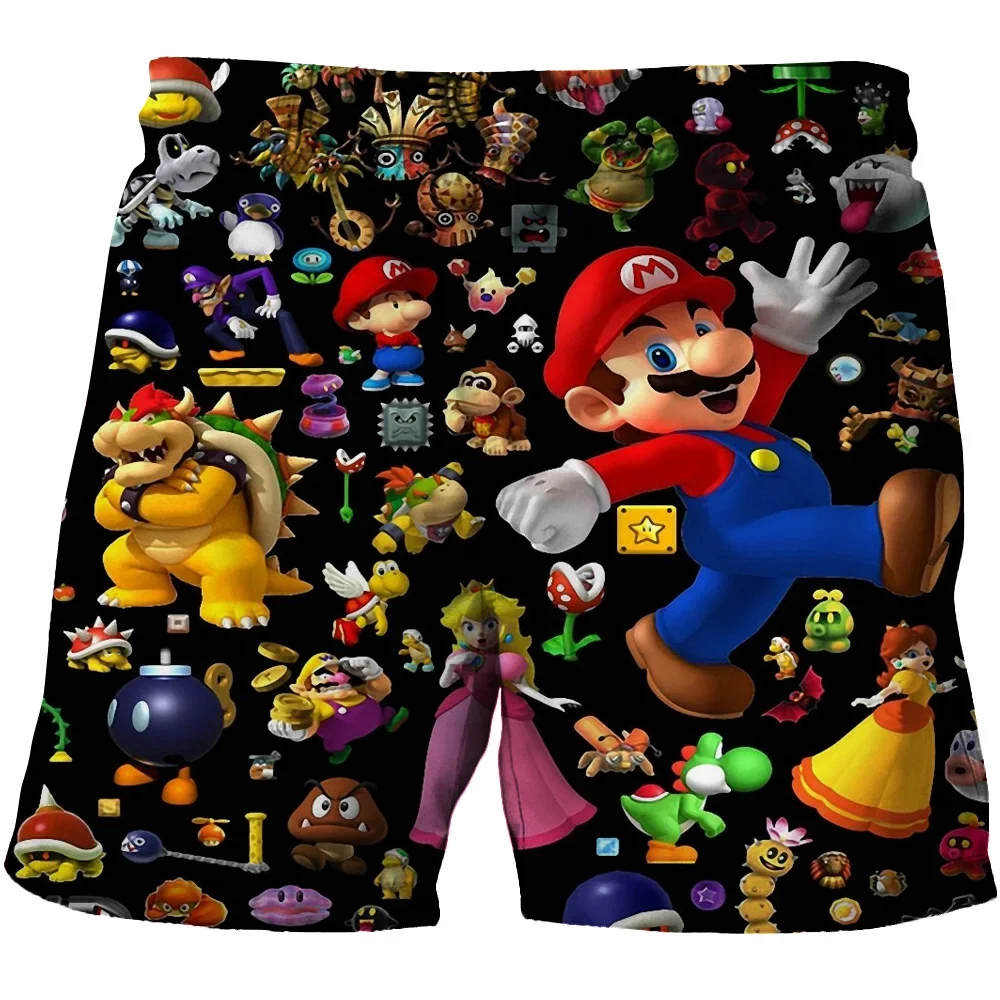 Color: GRAY, Kid Size: 7 - Super Marios Children's Swimming Pants Boys' Swimming Pants Children's Swimming Pants Beach Shorts Boys' Swimming Suits Children