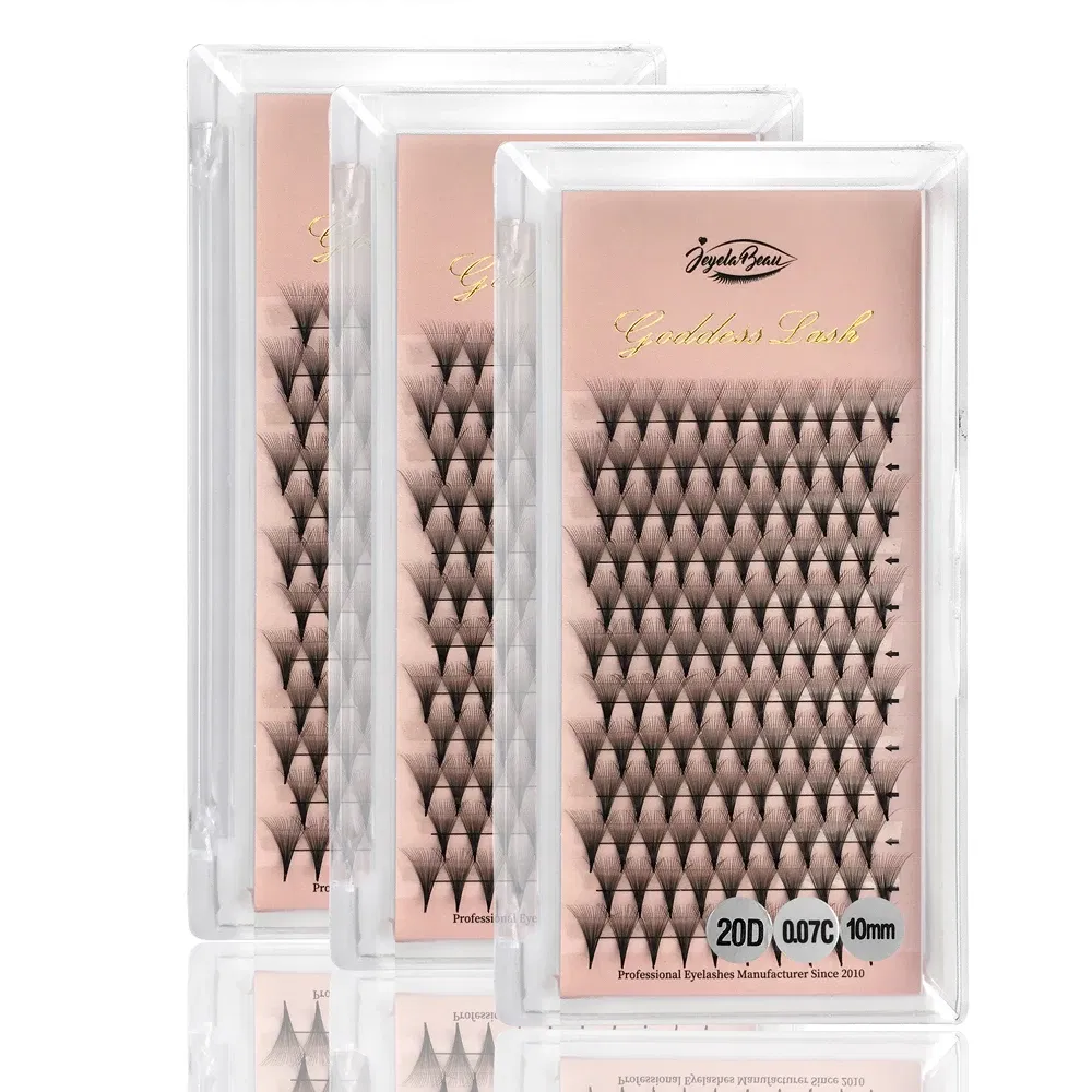 Color: Brushed Brass, Curl: D, Thickness: 0.07mm, Length: 8mm, Ships From: CHINA - Goddess 12D/14D/16D/20D Premade Fan Eyelash Extensions Natural Soft Russian Volume Lashes Faux Mink Individual Lash Extensions