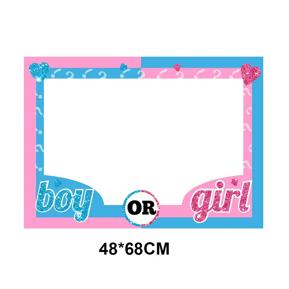 Color: green - Gender Reveal Party Decorations Disposable Tableware Plates Cups Napkins Tablecloth Boy Girl Balloon Fringe Curtain