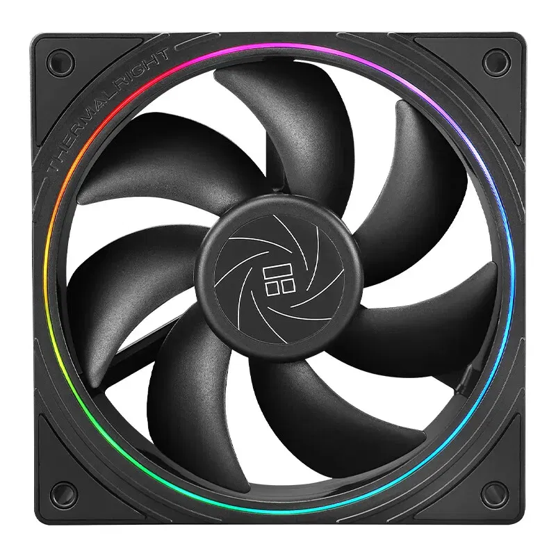 Color: GRAY, Blade Color: Other, RGB Support: A-RGB - Thermalright TL-S12R-W Case Fan 120mm HALO Reverse CPU Cooling Fan CPU Air Cooler TL-S12 5V 3PIN ARGB Aperture Chassis Fan