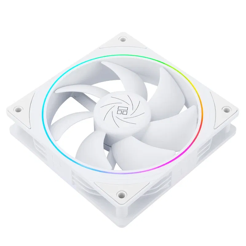 Color: GRAY, Blade Color: Other, RGB Support: A-RGB - Thermalright TL-S12R-W Case Fan 120mm HALO Reverse CPU Cooling Fan CPU Air Cooler TL-S12 5V 3PIN ARGB Aperture Chassis Fan