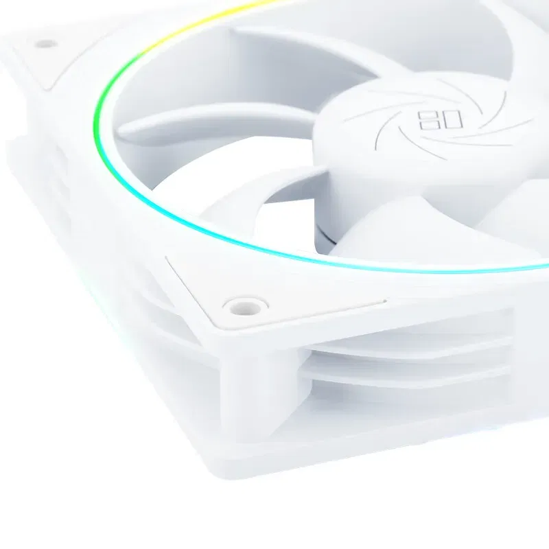 Color: GRAY, Blade Color: Other, RGB Support: A-RGB - Thermalright TL-S12R-W Case Fan 120mm HALO Reverse CPU Cooling Fan CPU Air Cooler TL-S12 5V 3PIN ARGB Aperture Chassis Fan