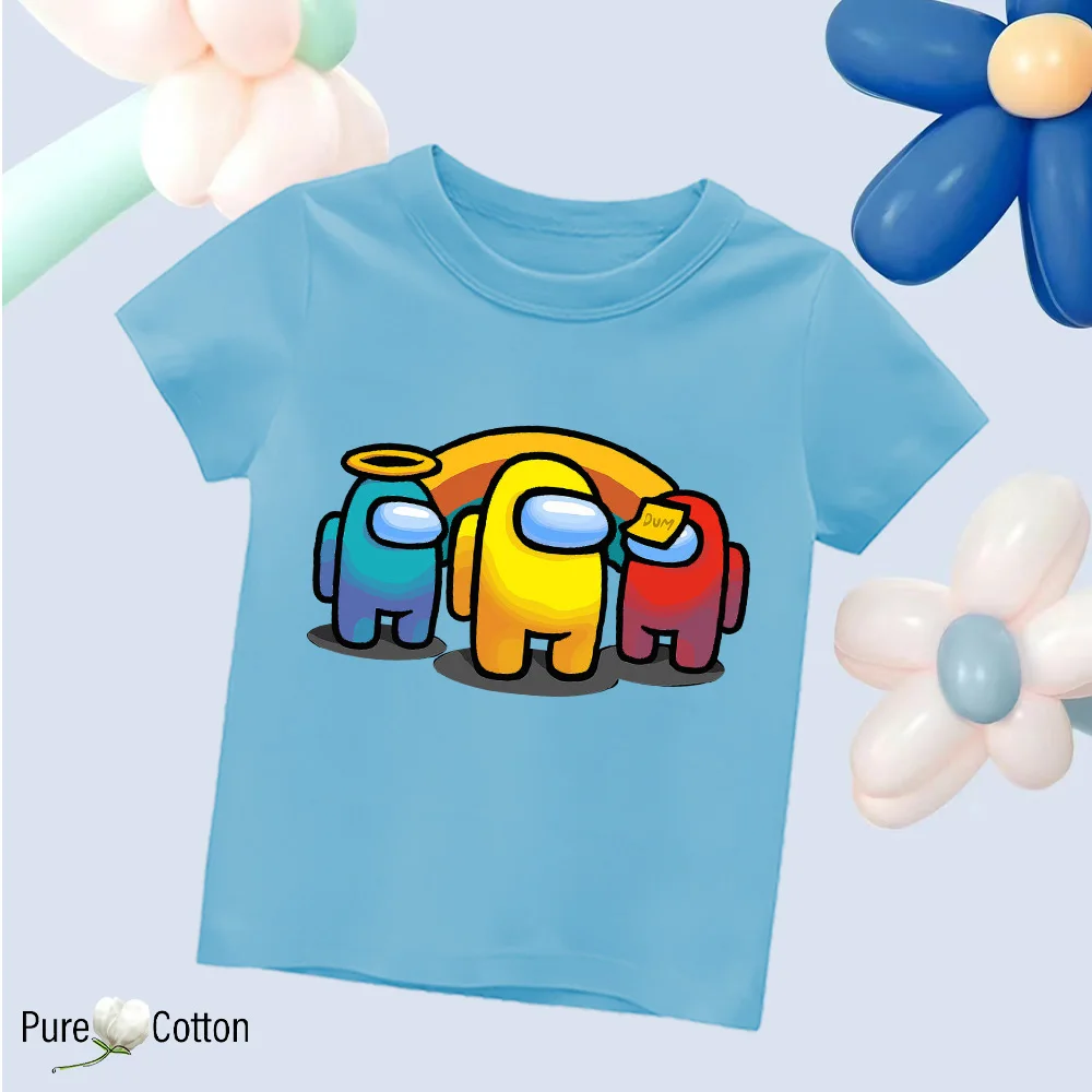 Color: GRAY, Kid Size: 7 - Summer trend wear with many anime patterns sunscreen printing close to the skin cool 4-12 years old children delicate line unifo
