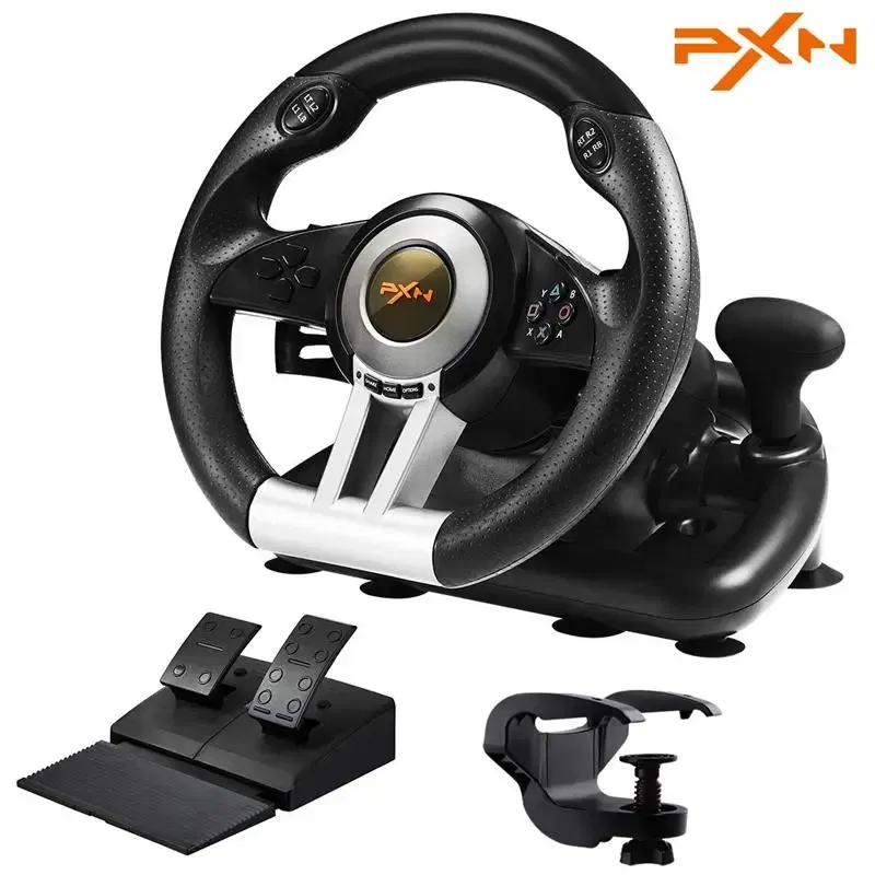 Color: black, Ships From: CHINA - New! PXN V3 Pro Gaming Racing Wheel Volante PC Steering Wheel Racing Game 180?° for PC Windows/PS3/PS4/Switch/Xbox One/Xbox
