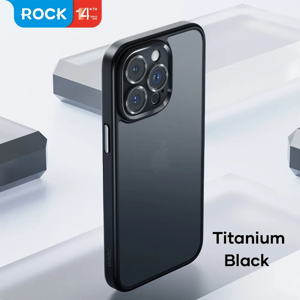 Color: Blue, Material: ABS - ROCK Translucent Case for iPhone 15 Pro Max Cover 2023 Anti-knock Matte TPU Bumper Case for iPhone 15 Pro 15 Plus PC Back Cover