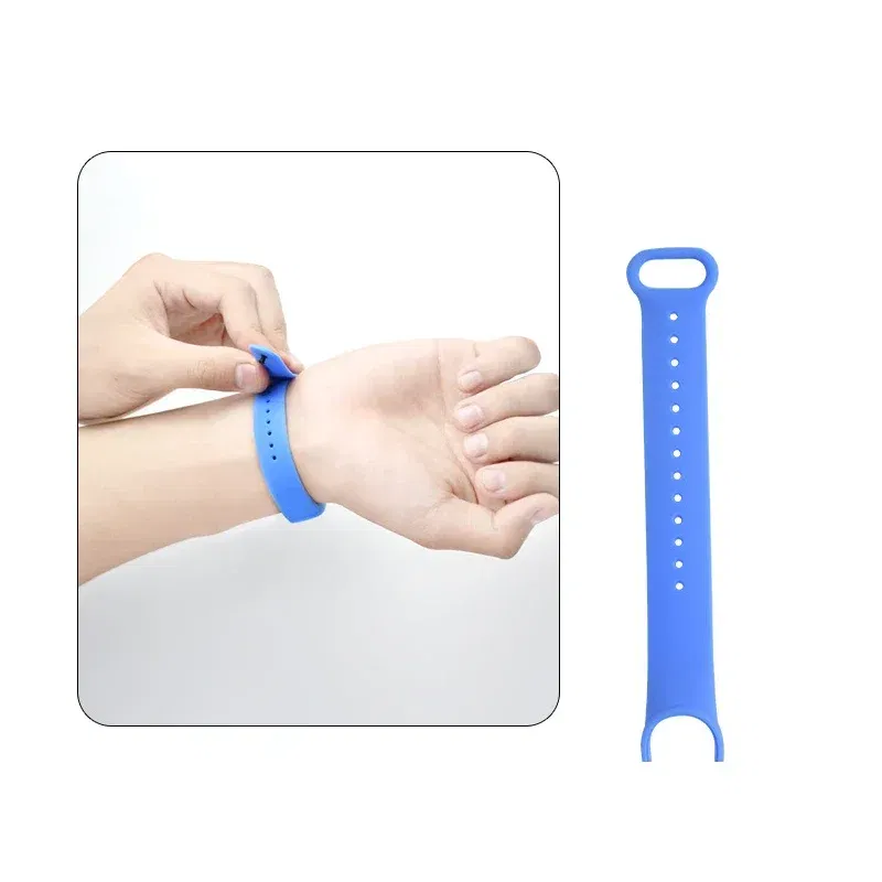 Band Color: Darkblue Black, Band Width: 22mm, Ships From: CHINA - Silicone Watch Strap For Xiaomi Mi Band 7 6 5 4 3 Wristband Bracelet Wrist Straps MiBand 3/4 band5 band6 Smartwatch Accessories