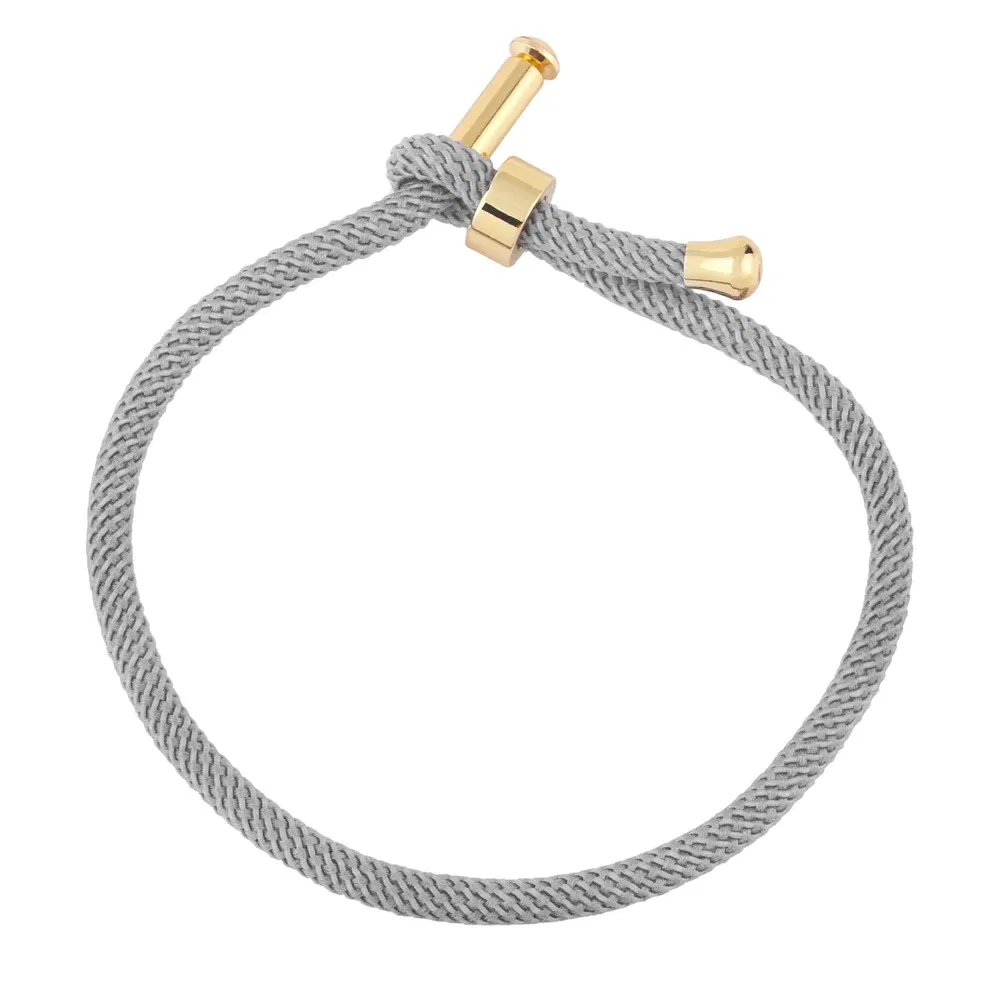 Color: PURPLE - OCESRIO Colorful Adjustable Cotton Red Rope Bracelet Chain Gold Plated  Copper DIY Components for Jewelry Making cana002