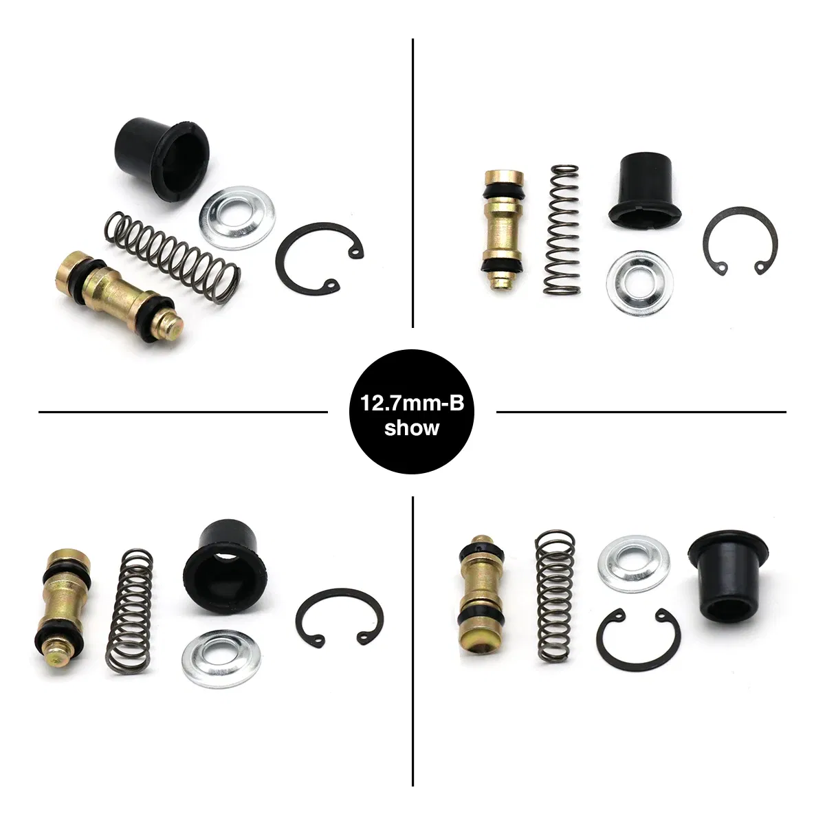 Color: Ivory - Alconstar-11mm,12.7mm,14mm,16mm Motorcycle Clutch Brake Pump Piston Plunger Repair Kits Cylinder Piston Rigs Repair Accessories