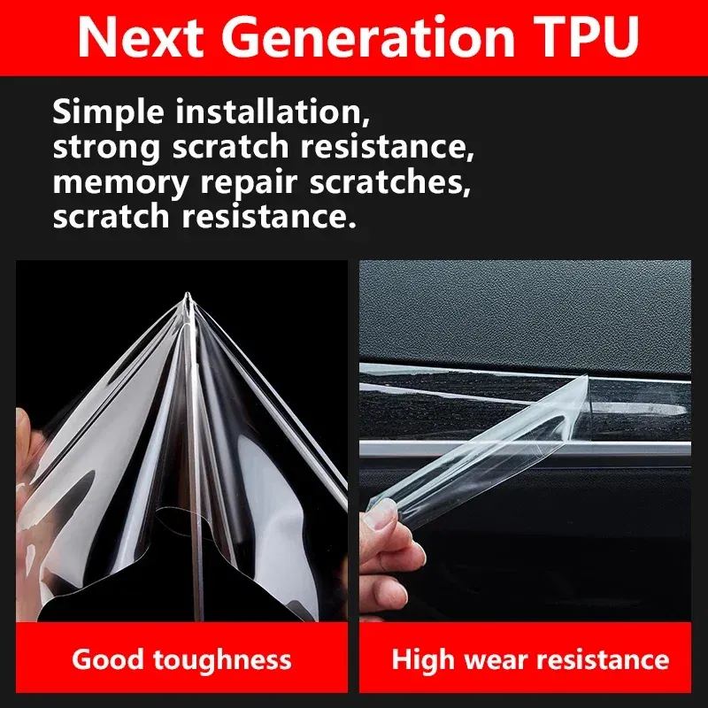 Color Name: Red - For BYD Song Plus DMI EV 2021-2022 Car Center Console Navigation Instrument Screen Transparent TPU Protective Film Car Interior