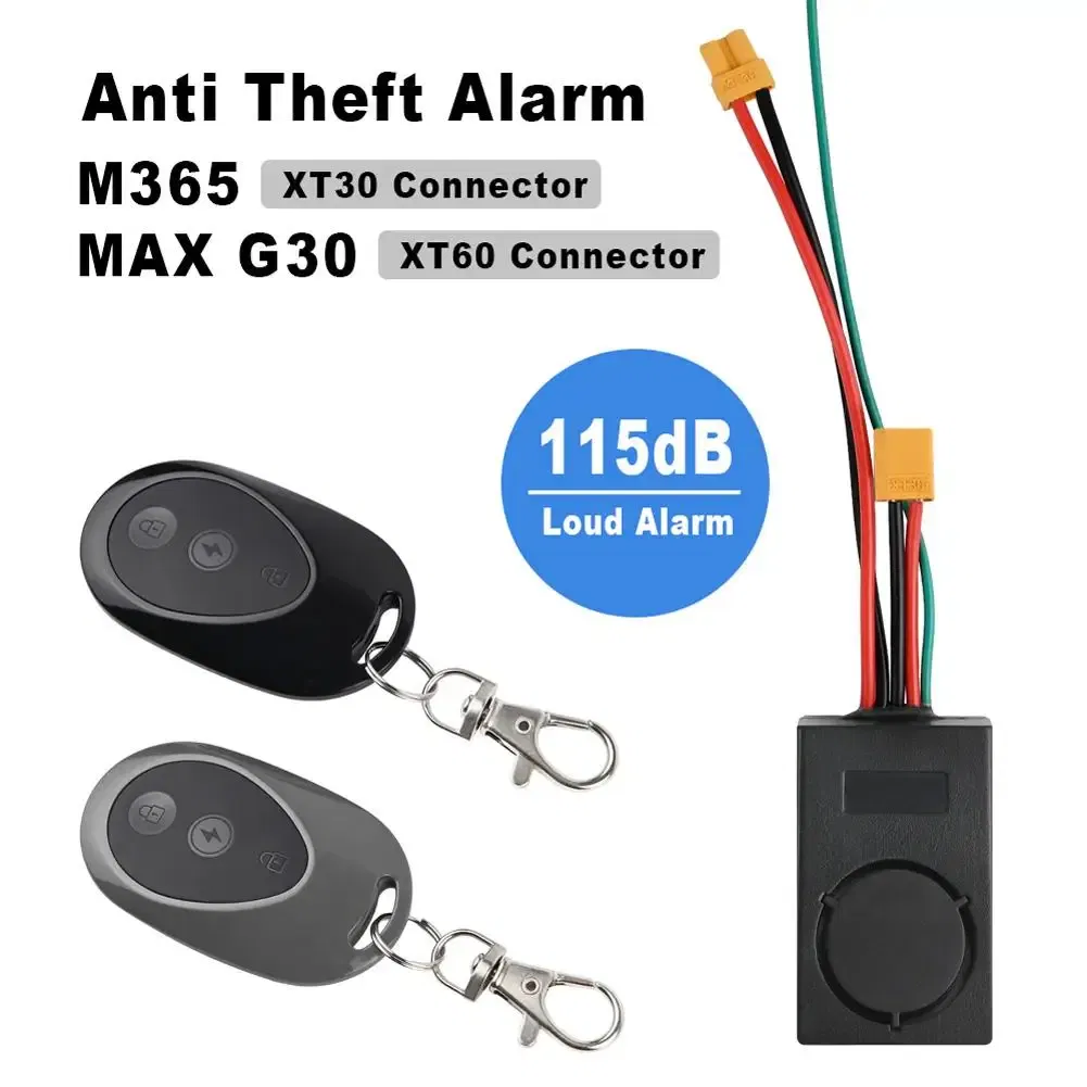 Color: Light Grey - Electric Bike Anti Theft System One Touch Start Electric Bike Alarm Anti Theft Device Compatible For M365/ Nunbo MAX G30