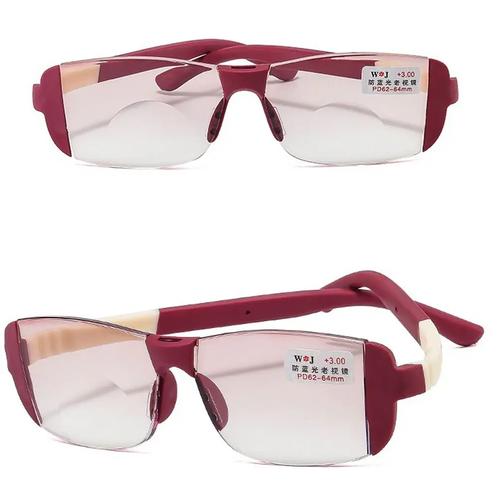 Frame Color: WHITE, Eye Prescription: +350 - Fashion Anti-Blue Light Reading Glasses Urltra-Light Eye Protection Men Women Elegant Comfortable Eyeglasses Unisex Glasses