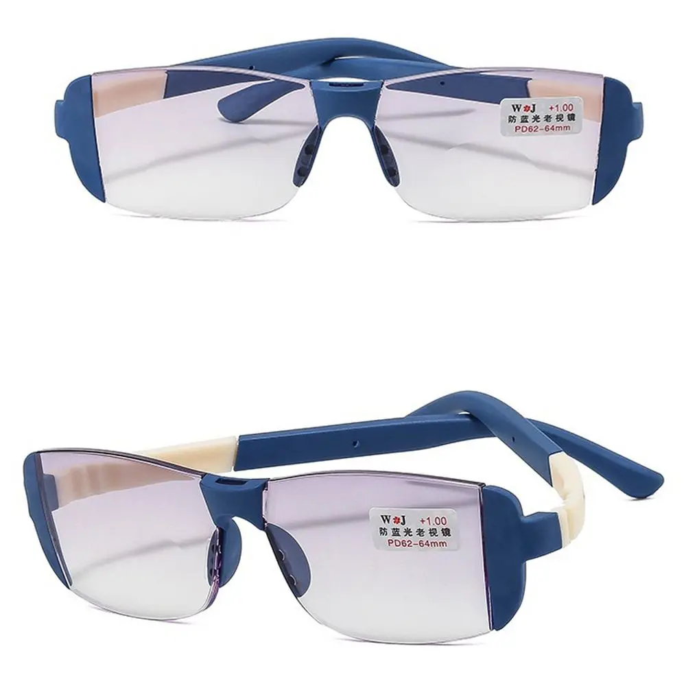 Frame Color: WHITE, Eye Prescription: +350 - Fashion Anti-Blue Light Reading Glasses Urltra-Light Eye Protection Men Women Elegant Comfortable Eyeglasses Unisex Glasses