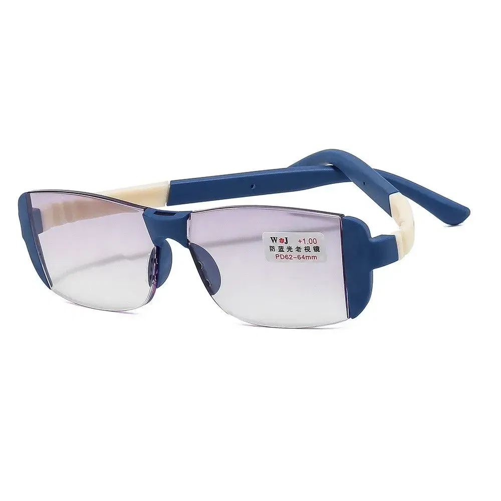 Frame Color: WHITE, Eye Prescription: +350 - Fashion Anti-Blue Light Reading Glasses Urltra-Light Eye Protection Men Women Elegant Comfortable Eyeglasses Unisex Glasses