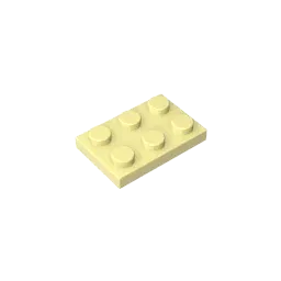 Color: Trans-red - Gobricks GDS-510 Plate 2 x 3 compatible with lego 3021 pieces of children's DIY building block Particles Plate DIY
