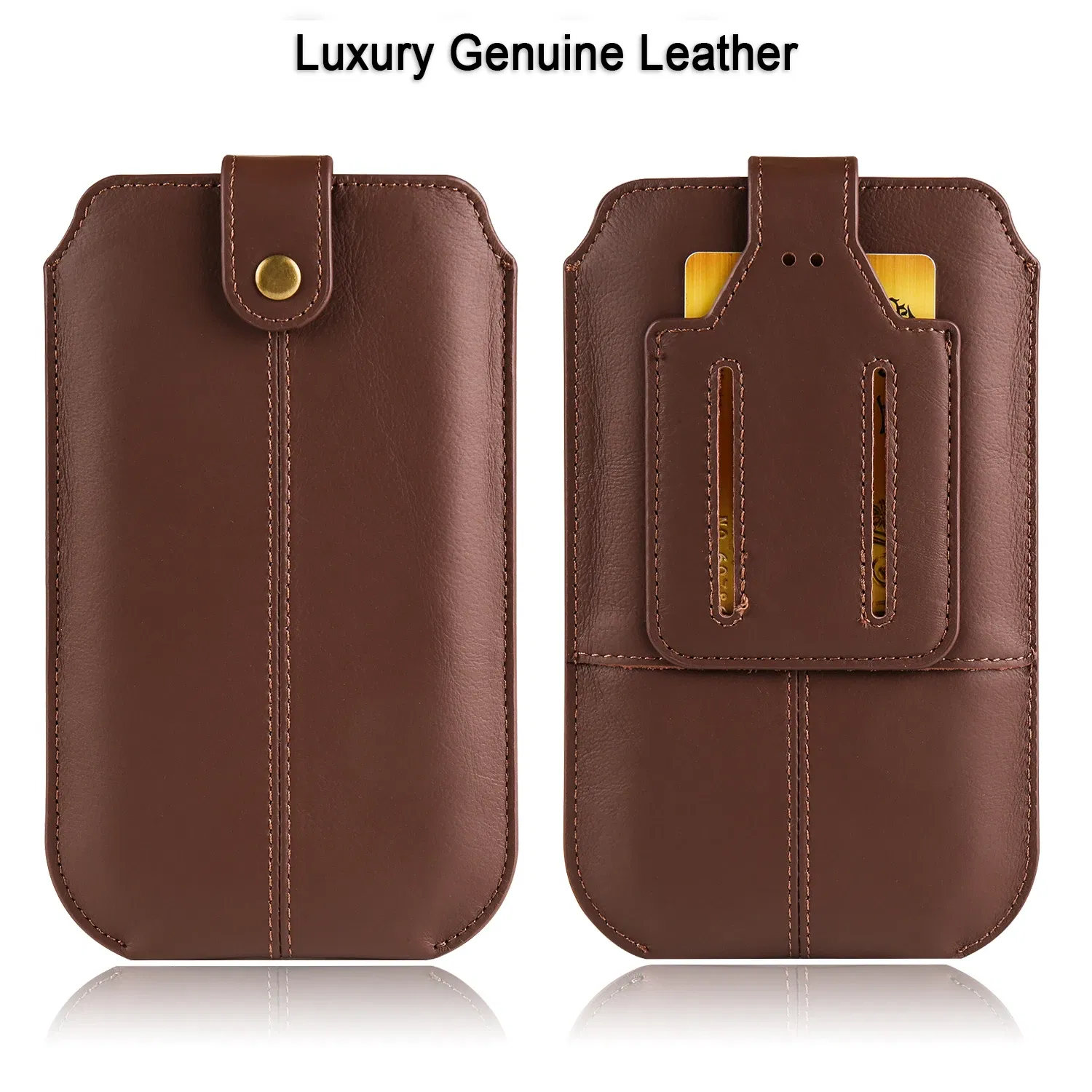 Color: Beige, Material: Microfiber - Real Genuine Leather Mobile Phone Pouch Belt Clip Case For Samsung Galaxy S24 S23 FE S22 A53 A54 A55 Men Waist Bag Holster Cover