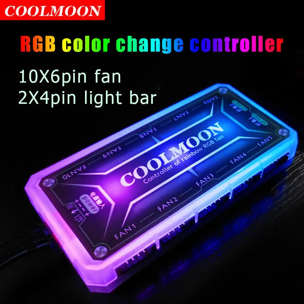 COOLMOON RGB Remote Controller DC12V 5A LED Color Intelligent Controller