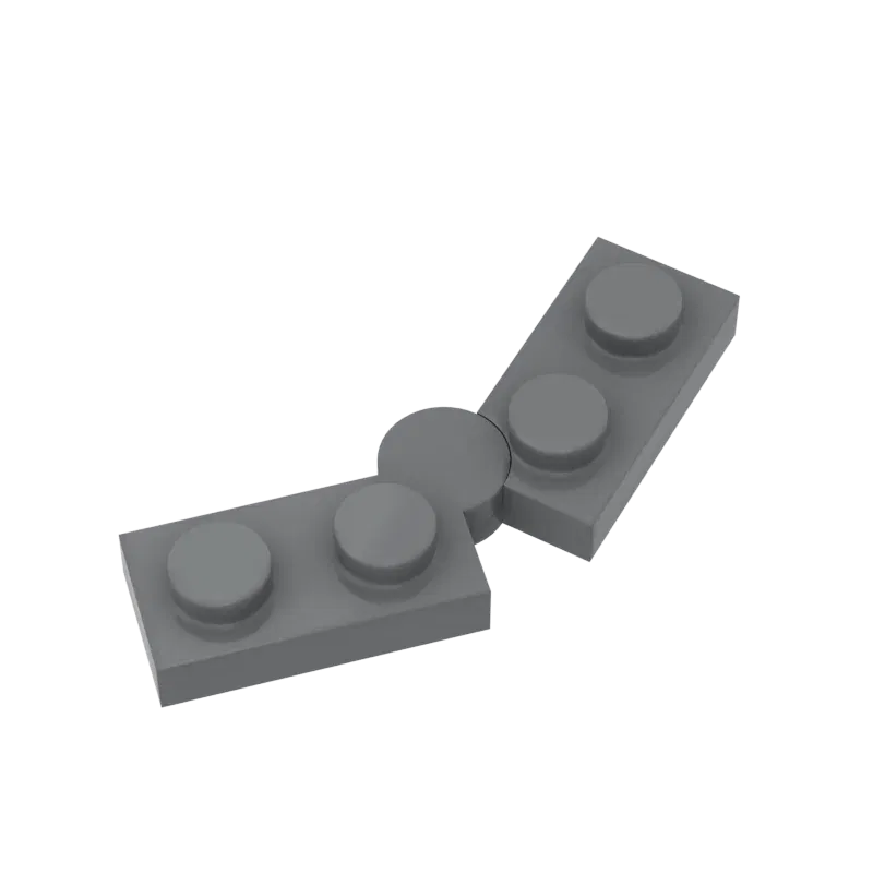 Color: GRAY - 10pcs MOC Brick Parts 73983 19954 2429 Hinge Plate 1 x 4 Swivel Compatible Building Block Particle DIY Assmble Kid Brain Toy