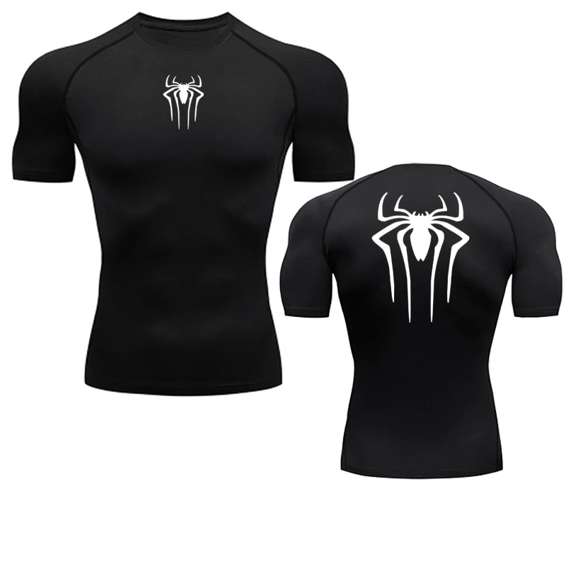 Color: Pink, Size: S - Printed Men's Athletic Compression Shirts Athletic Quick Dry Breathable Rash Guard Athletic Tight Workout Tops Summer Men