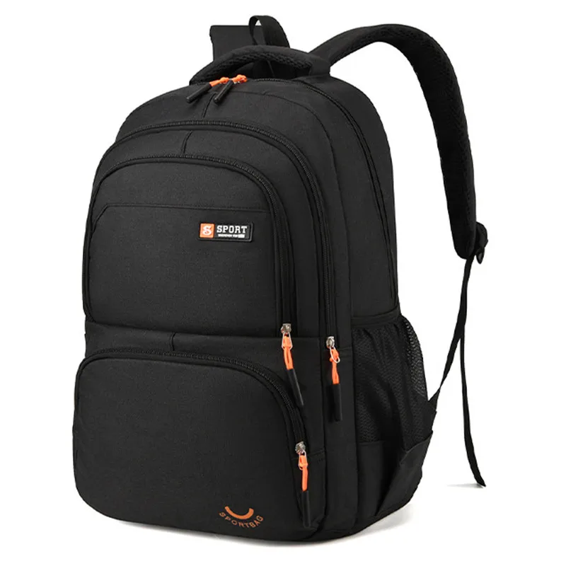 Color: Khaki - New Large-Capacity Leisure Shoulders Backpack Outdoor Business Laptop Backpack Schoolbag