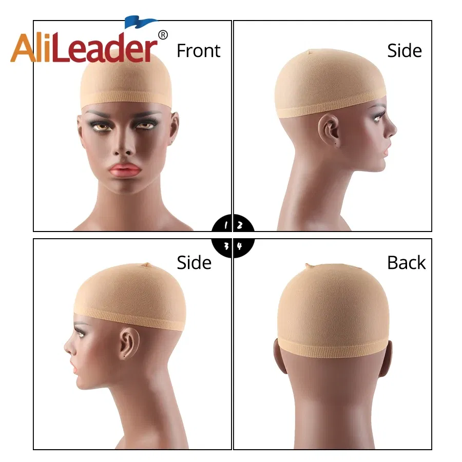 Color: Light Brown - 1/2/3Packs Wig Cap Stocking Stretch Stocking Wig Caps For Making Wigs Caps Hairnets Stretch Elastic Wig Weaving Cap Brown Black