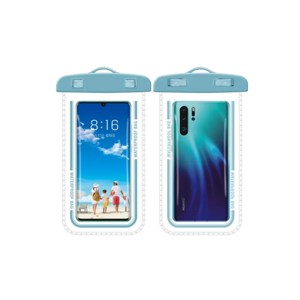 Color: WHITE, Material: ABS, Bundle: Case & Strap - Taidacent 7.2 Inch Universal Outdoor Waterproof Phone Bag Wholesale Mobile Phone Bag Waterproof Phone Case Drift Swimming Bag