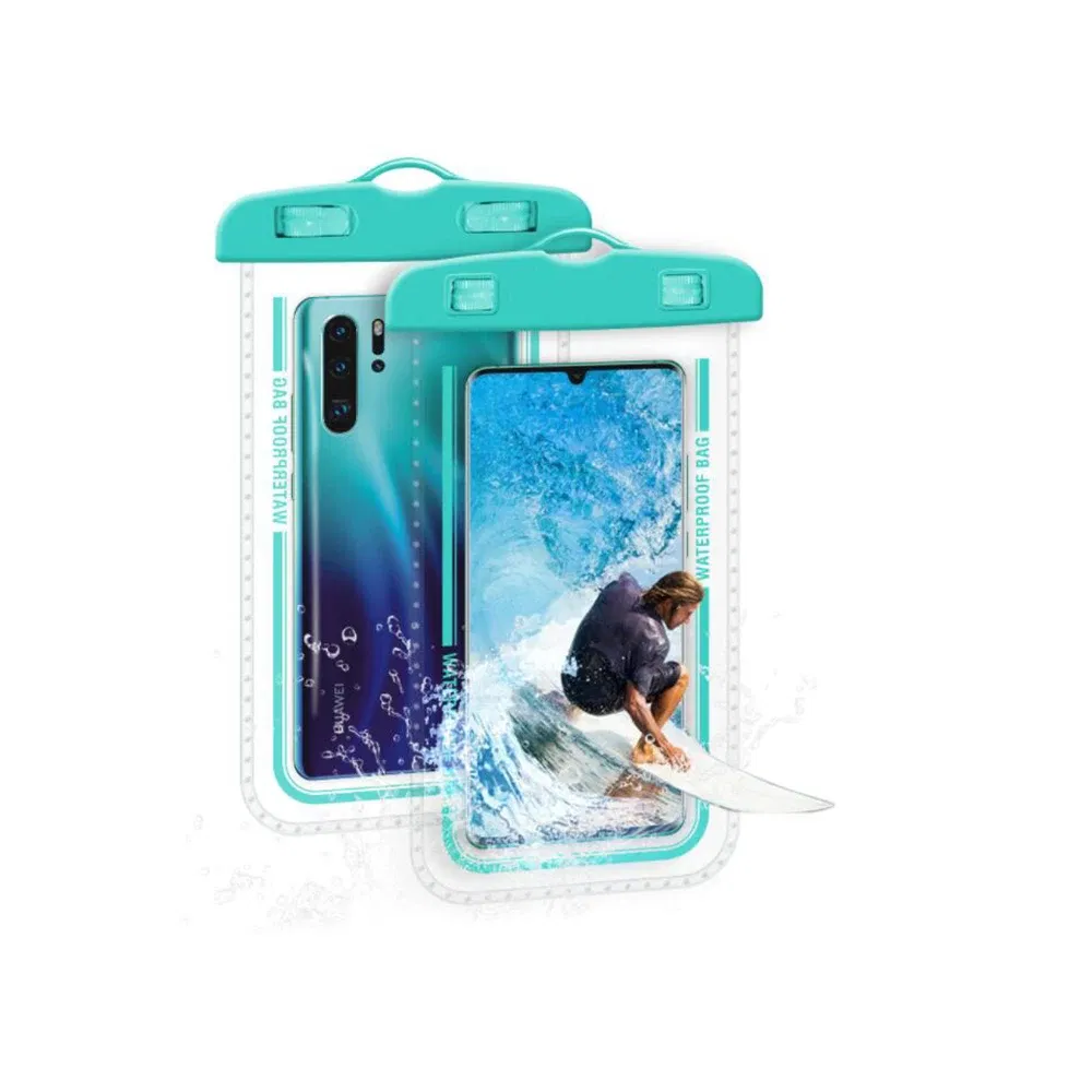 Color: WHITE, Material: ABS, Bundle: Case & Strap - Taidacent 7.2 Inch Universal Outdoor Waterproof Phone Bag Wholesale Mobile Phone Bag Waterproof Phone Case Drift Swimming Bag
