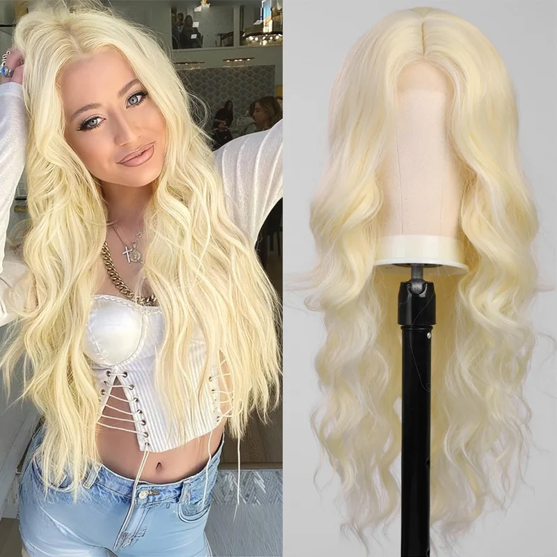 Color: #4 - Red Synthetic Wigs Long Body Wavy Wig Natural Hairline Daily Red Hair Heat Resistant Fiber Smooth Party Cosplay Wig