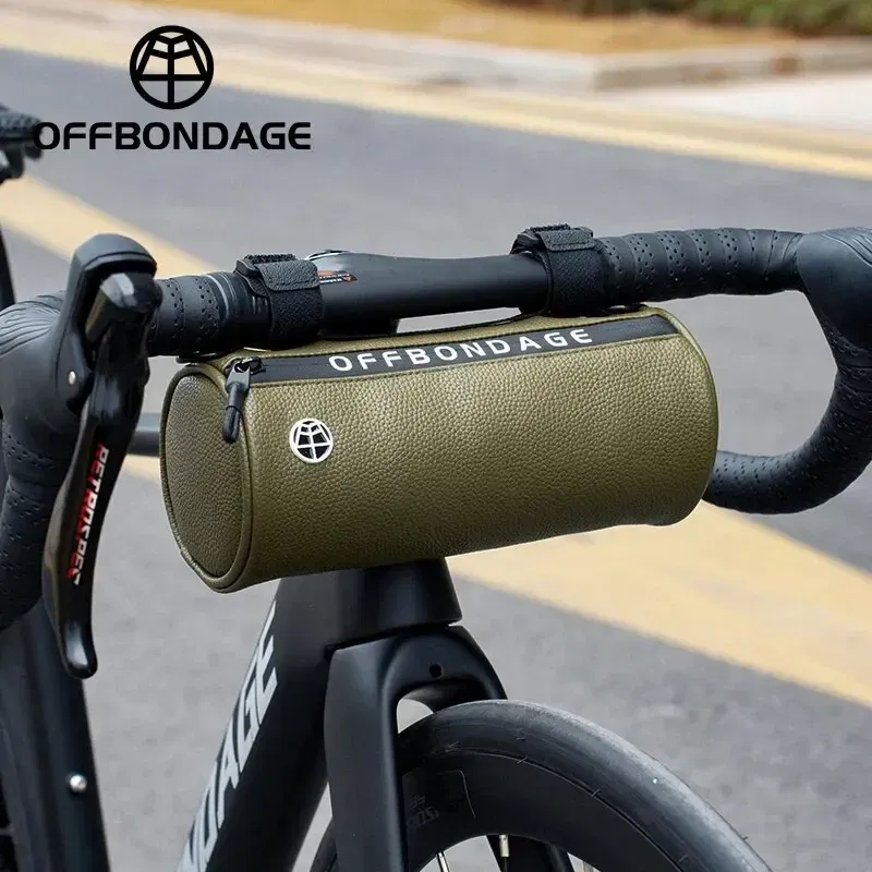 Color: Black - OFFBONDAGE Bicycle Front Bag Waterproof Handlebar Bag Portable Multifunctional Shoulder Bag Bike Bag Bicycle Accessories