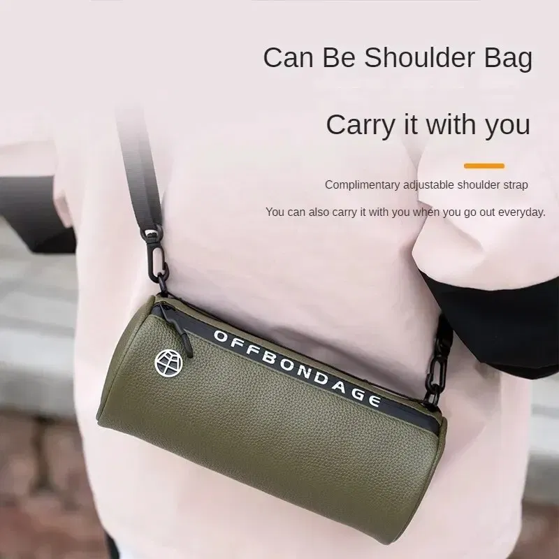Color: Black - OFFBONDAGE Bicycle Front Bag Waterproof Handlebar Bag Portable Multifunctional Shoulder Bag Bike Bag Bicycle Accessories