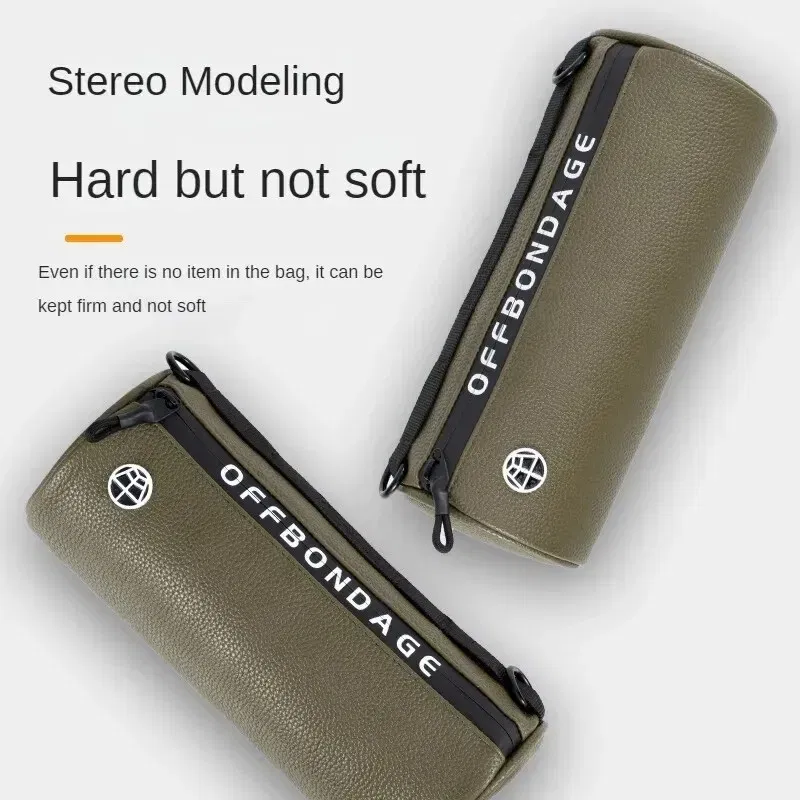 Color: Black - OFFBONDAGE Bicycle Front Bag Waterproof Handlebar Bag Portable Multifunctional Shoulder Bag Bike Bag Bicycle Accessories