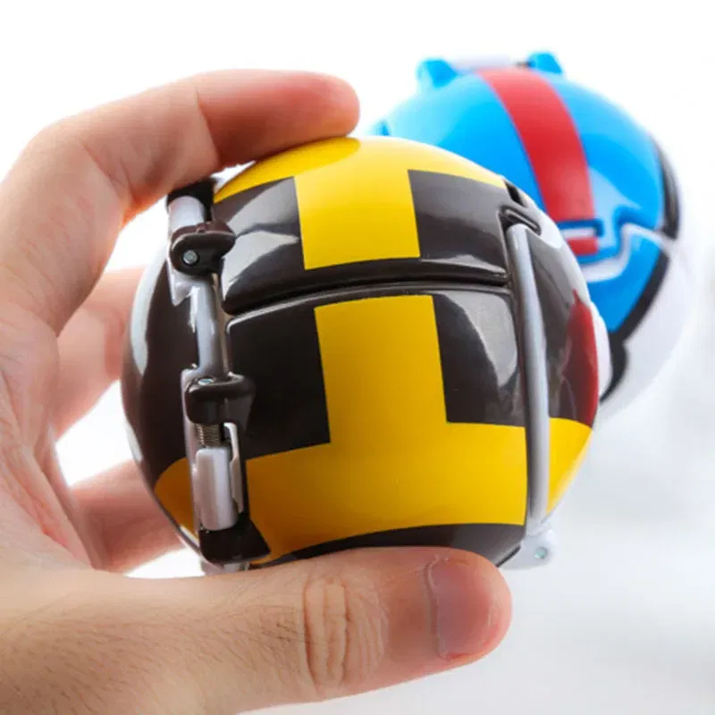 Color: plum - New Pokemon Pokeball Anime Action Figurse Pikachu Squirtle Pocket Monster Variant Pok?©mon Game Elf Ball Model Toys Kids Gift