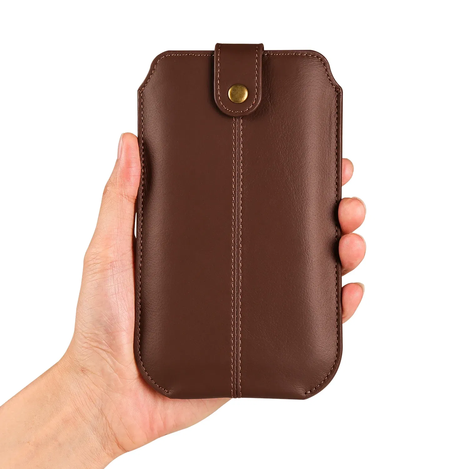 Color: black, Material: ABS - Genuine Leather 7.2 Phone Pouch Belt Clip Case For iPhone 16 15 14 13 Pro Max,Samsung S24 S23 Plus,Redmi Note 12 Waist Bag Cover