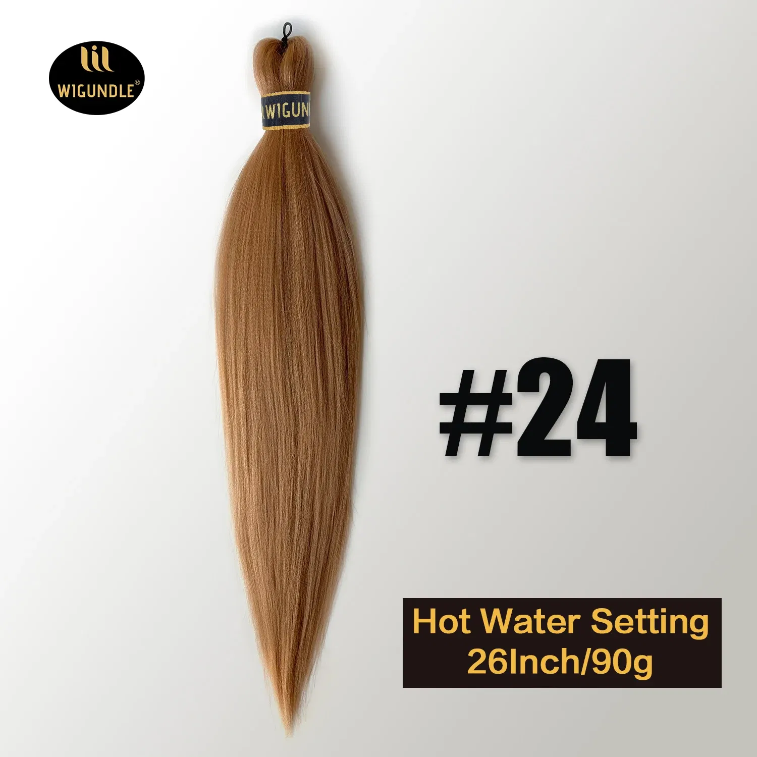 Color: Orange, Stretched Length: 26inches, Bulk Buy: 1Pcs/Lot - Kanekalon 26inch Hot Water Set Pre Stretched Jumbo Braiding Hair Box Twist Braids Synthetic Hair Extensions For Women Soft Yaki