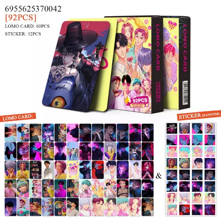Color: Orange - Kpop Demon Hunters Cards Anime Cartoon Saja Boys Toys Kids Party Cosplay Game Card Collection Photos Perimeter Children Gifts