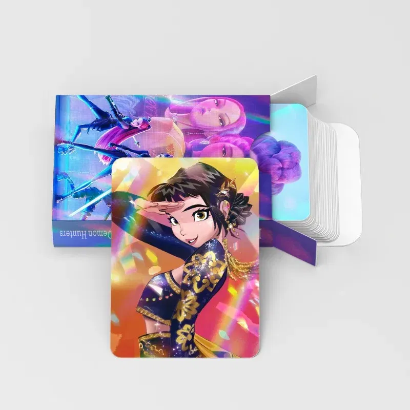 Color: Orange - Kpop Demon Hunters Cards Anime Cartoon Saja Boys Toys Kids Party Cosplay Game Card Collection Photos Perimeter Children Gifts