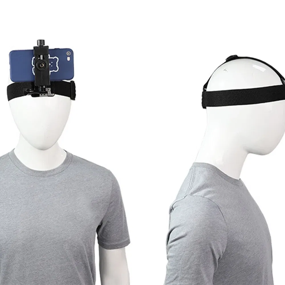 Universal Head Strap Mount Headband Holder Cell Phone Clip Action Camera POV for GoPro Xiaomi Huawei Samsung iPhone Plus