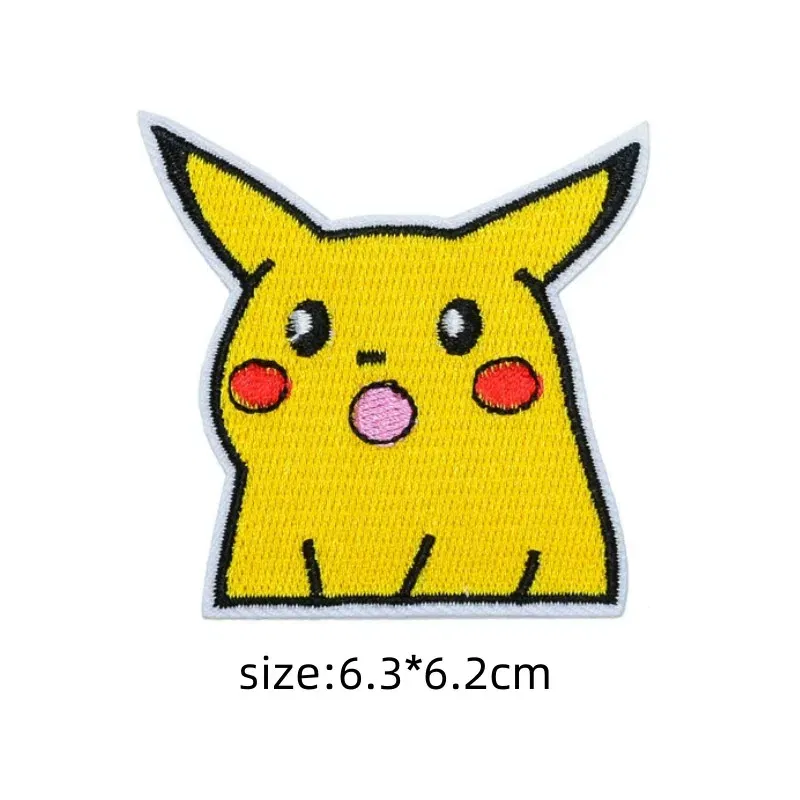 Color: Clear - Original Pokemon 3 style Gengar Patch DIY Badge Cloth Patch Embroidery Clothing bag sticker Down Jacket Denim Xmas Gift