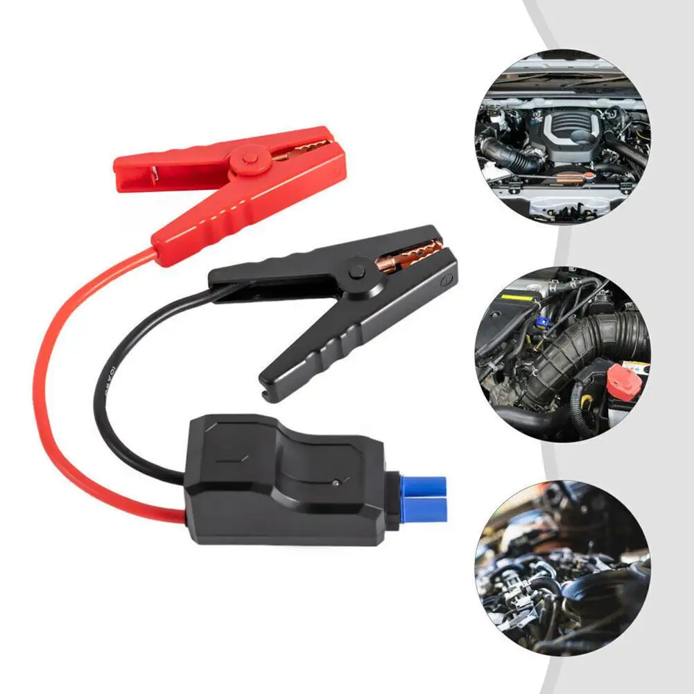 12V Jump Starter Alligator Clip For Car Trucks Emergency Battery Jump Cable Clamps With EC5 Plug Connector Car Accessories