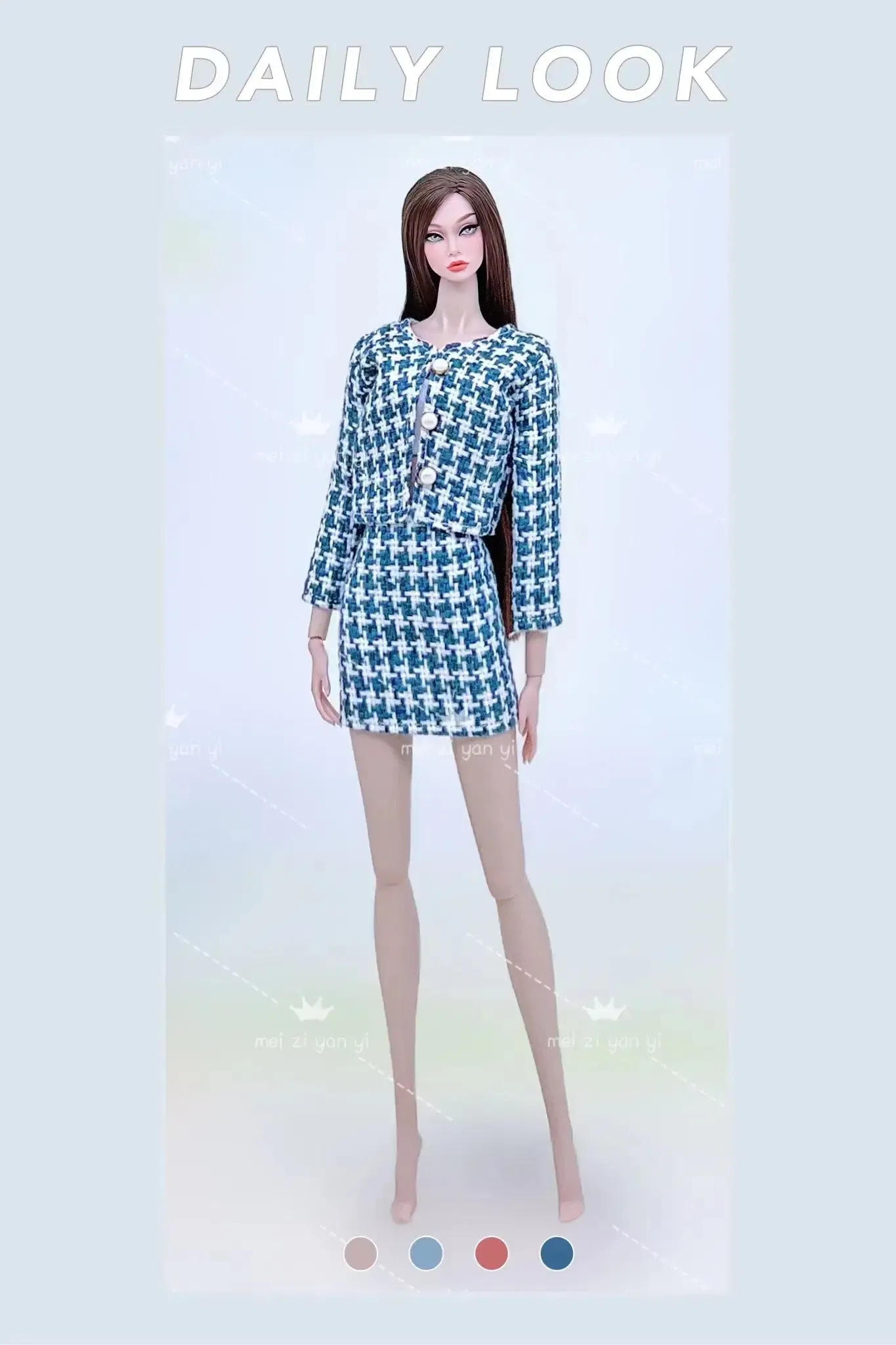 Color: Chocolate - Dress for barbie accessories clothing clothes fashionistas Princes cosplay costume for barbie clothes set girls birthday toys