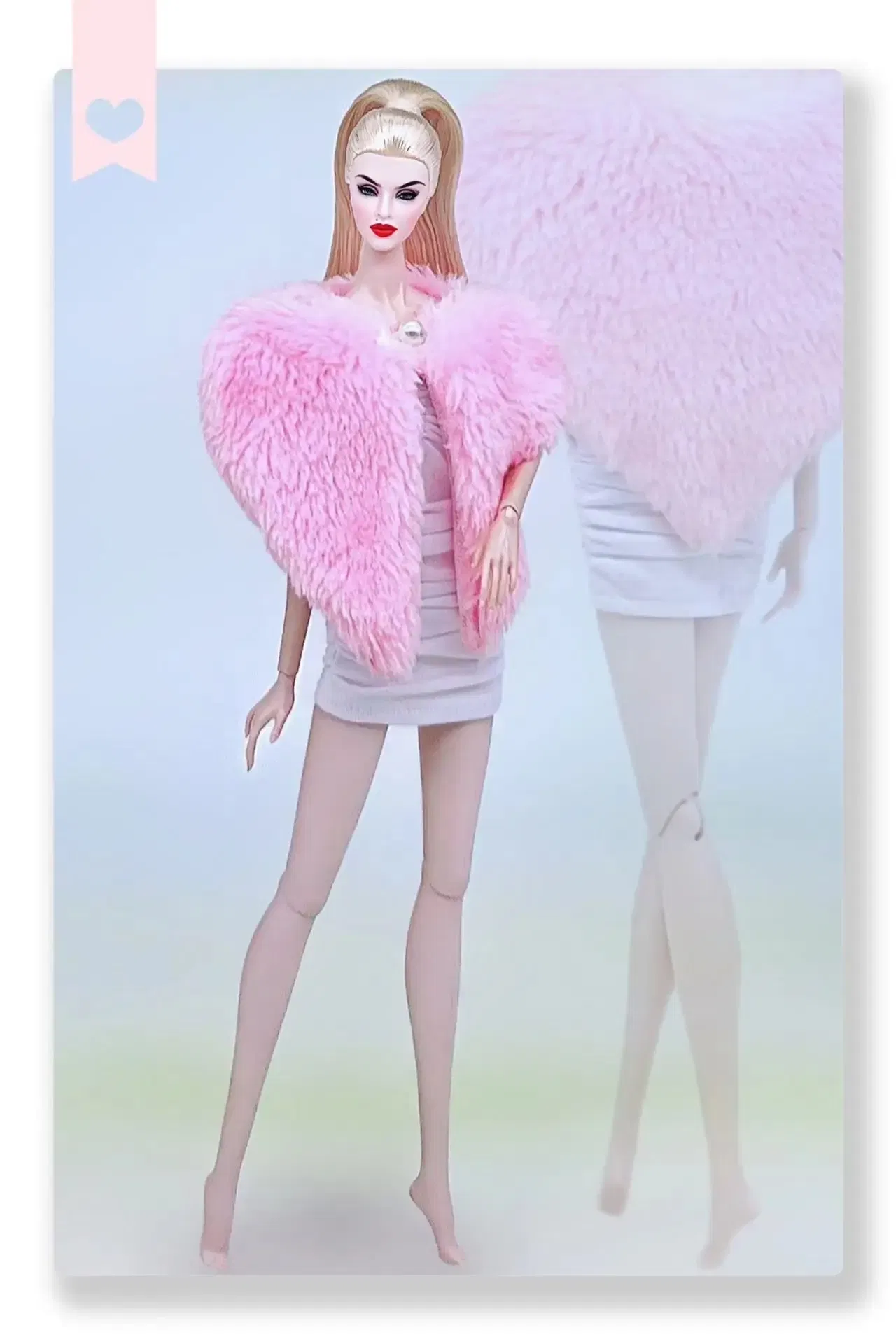 Color: WHITE - for bride dress for barbie clothes 30 cm dresses gowns doll party dress clothing accessories outfit princess costume wedding