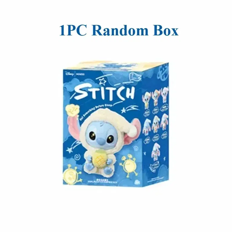 Color: WHITE, Ships From: CHINA - 2025 Stitch Eat Something Before Sleep Series Blind Box Plush Dolls Pendant Cute Doll Mystery Box Surprise Toys Kids Gifts