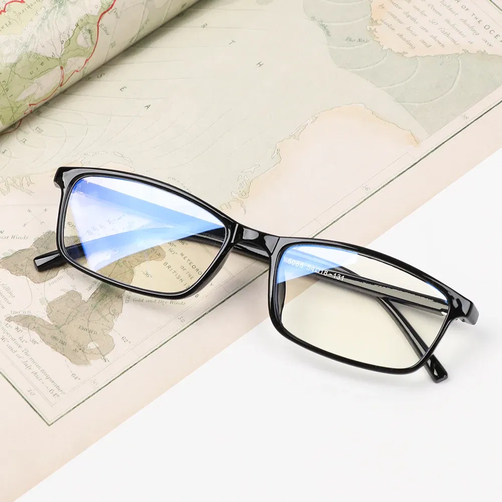 Frame Color: Blue - Anti Light Glasses Ray Blue Fashion Anti Blue Fatigue Protection Blocking Goggles Eye Square Radiation Computer Games Glasses