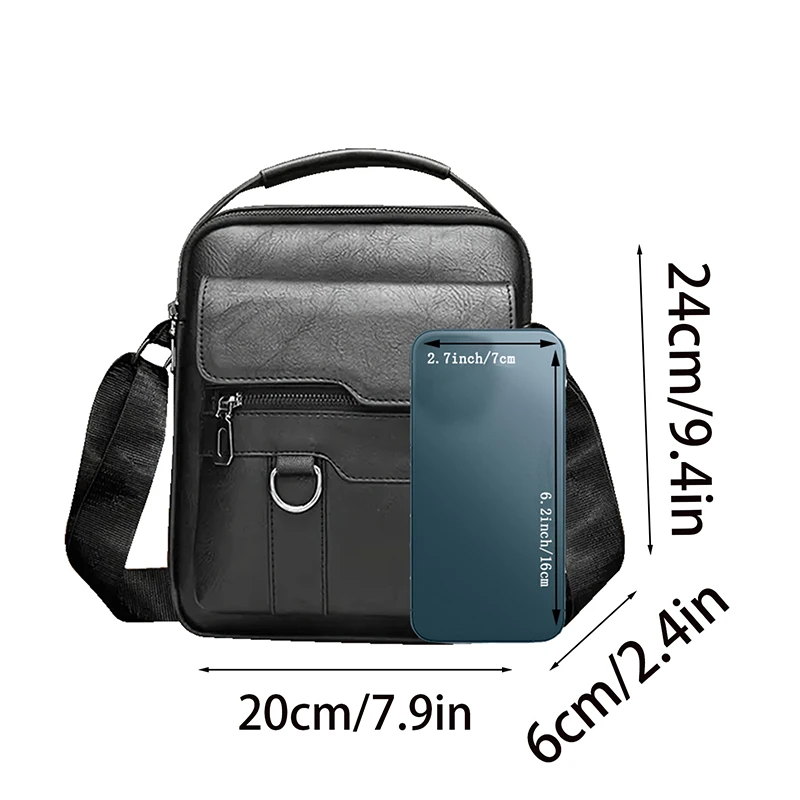 Color: Khaki - Neutral style shoulder bag for men and women, single strap, cross-body, business style, backpack, casual and fashionable