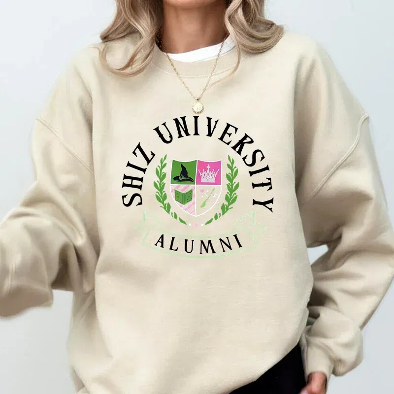 Color: Maroon, Size: L - Individual Wicked Alumni Sweatshirt Woman Clothing Harajuku Pullover Streetwear Autumn Long Sleeve Women's Clothing Hoodies