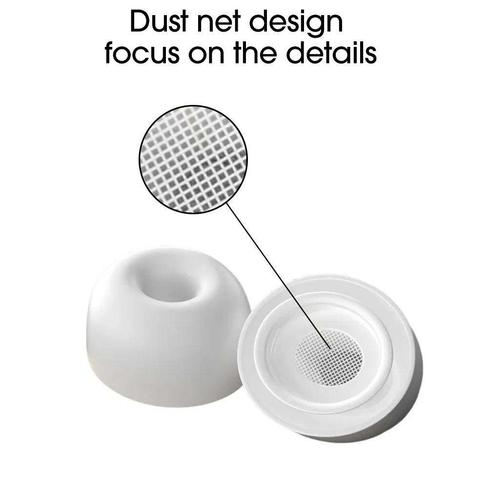Color: Khaki - Replacement Earbuds Eartip For AirPod Pro 1/2 Generation Wireless Earphone Soft Silicone Earplug Cover Noise Reduction Ear Cap