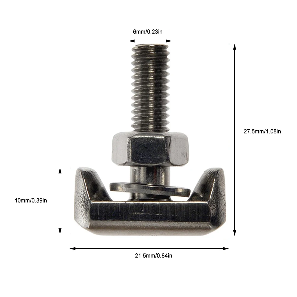 Cable Terminal Connector Auto T-Bolt Stainless Steel Battery Cable Connector Replacement Battery Connector Auto Part OE:19116852