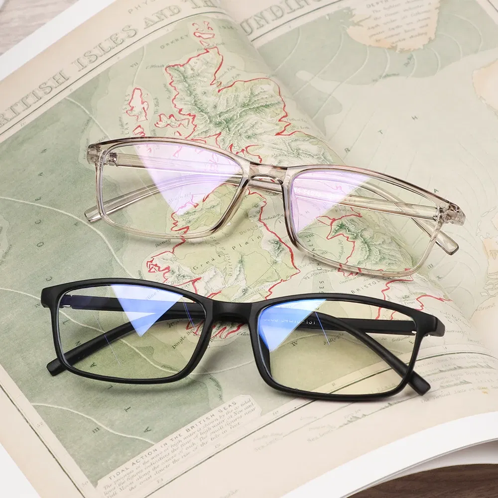 Frame Color: green - Anti Light Glasses Ray Blue Fashion Anti Blue Fatigue Protection Blocking Goggles Eye Square Radiation Computer Games Glasses