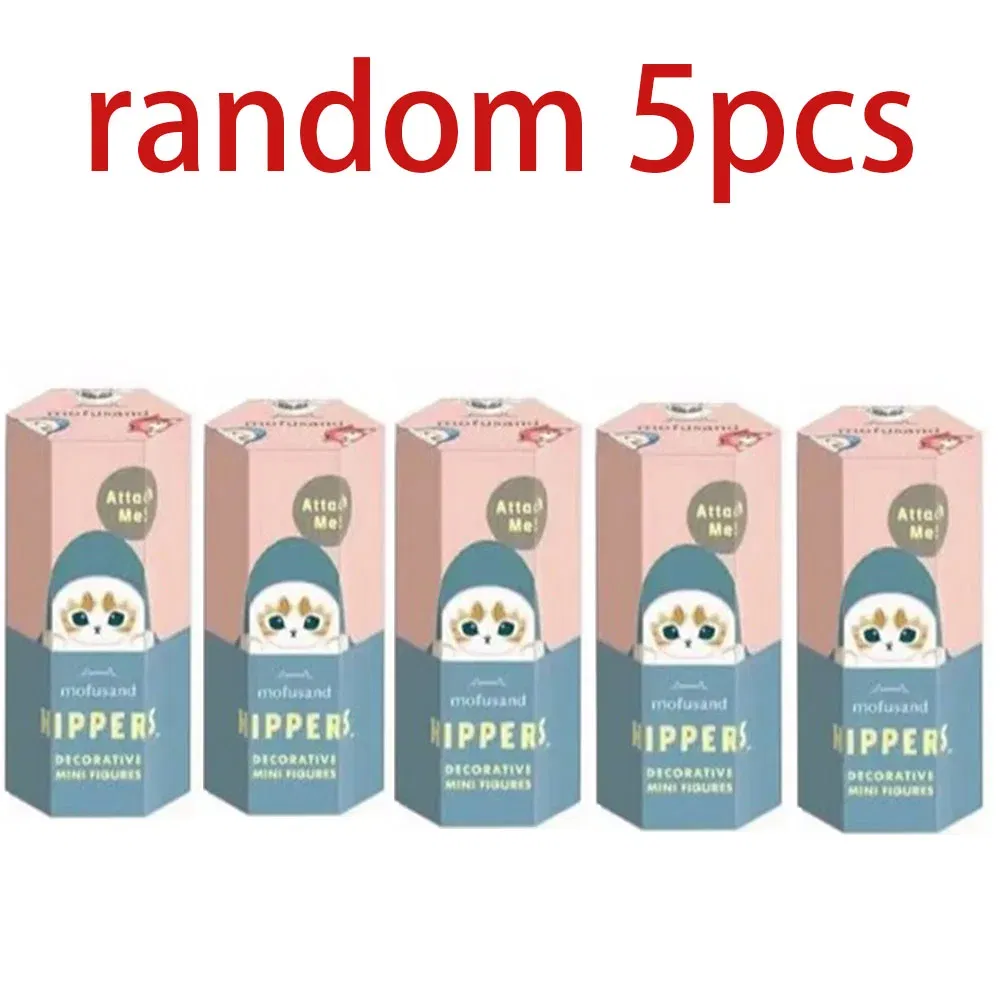 Color: Red - Kawaii Sonny Angel Mofusand Hippers Series Blind Box Action Figure Cute Doll Mystery Box Mobile Phone Car Decor Christmas Gift
