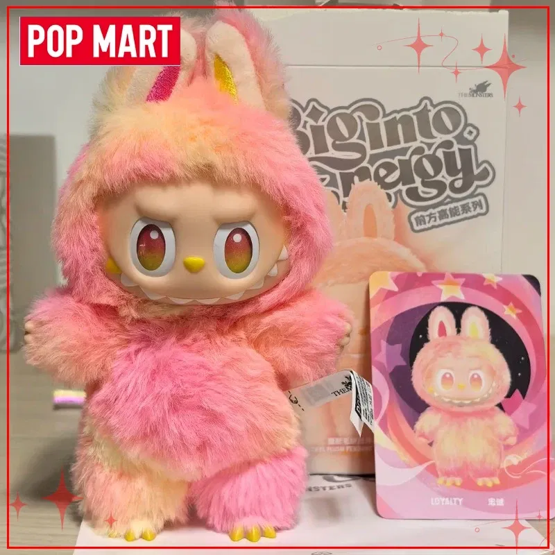 Color: Red - POP MART Labubu THE MONSTERS Big Into Energy Series Blind Box Vinyl Plush Dolls Pendant Action Figure Collection Birthday Gifts