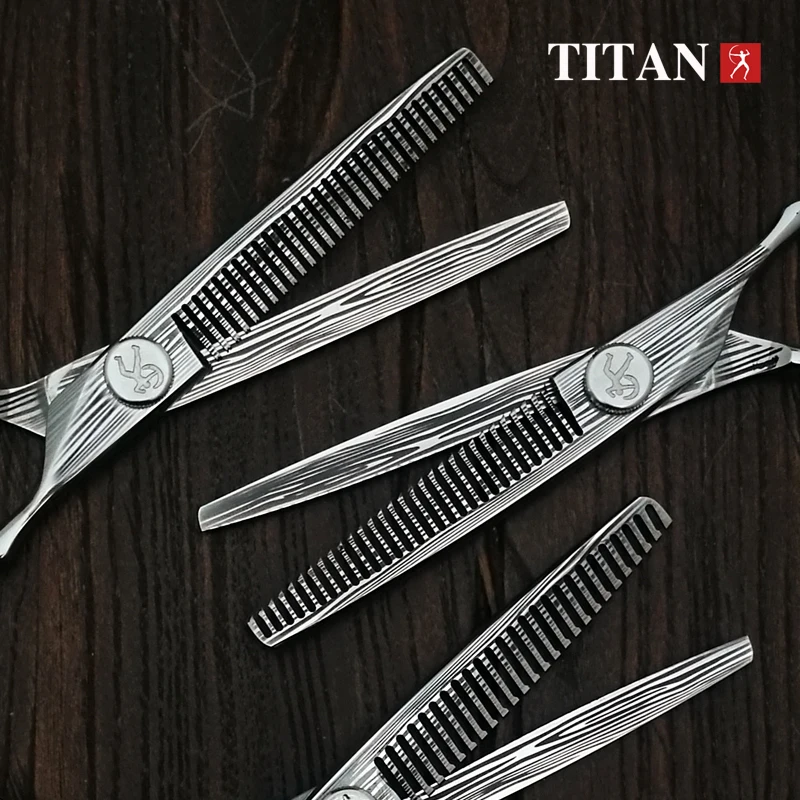 Color: Blue, Ships From: CHINA - TITAN Professional Hairdressing Scissors Cut Hairdresser Thinning Shears Set Hair Cutting Scissors Barber salon